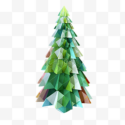 三维卡通树图片_圣诞节树木立体