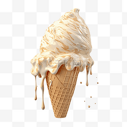 夏日冷饮卡通图片_食物甜筒冰淇淋