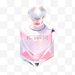 的水晶瓶图片_方形水晶瓶香水