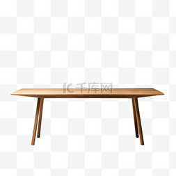创意木质桌子元素立体免抠图案