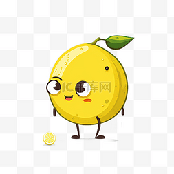 水果拟人化图片_柠檬拟人化卡通