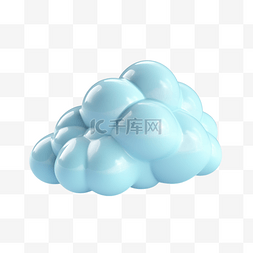 写实天气元素素材图片_云朵气象3d透明