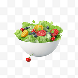 水果沙拉卡通图片_沙拉蔬菜减肥透明