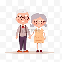 祖父母日温馨白发