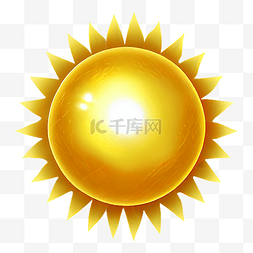 太阳花太阳图片_太阳向日葵花金黄色白色光芒