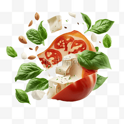 3d食物番茄蔬菜立体效果