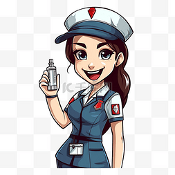 图像制成印版图片_护士节国际护士节护士卡通