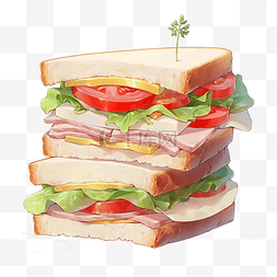三明治快餐美食