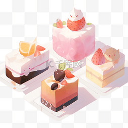 方形生日蛋糕图片_水果蛋糕美味的甜品