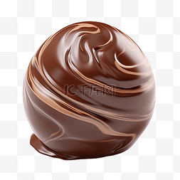 插图美食图图片_巧克力美食圆球