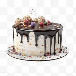 蛋糕创意黑色