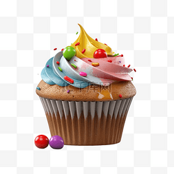 可爱卡通生日蛋糕图片_蛋糕甜食零食透明