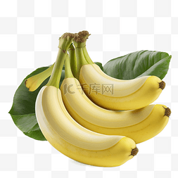 新鲜美味香蕉黄色水果实拍图