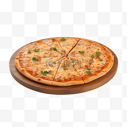 圆形披萨图片_披萨红色美味
