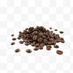 咖啡豆材料立体