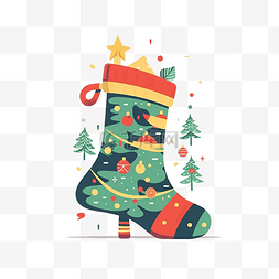 绿色弥撒图片_圣诞节美丽圣诞袜