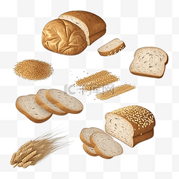 全麦面包面包图片_面包全麦食品