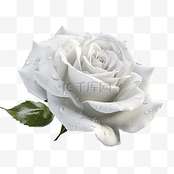 玫瑰白色美丽