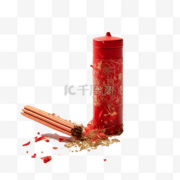 春节红色香真实效果