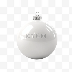 圣诞装饰球透明图片_圣诞球圣诞快乐白色透明