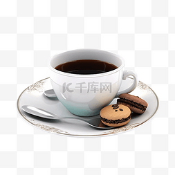 下午茶饼干图片_咖啡饮料下午茶