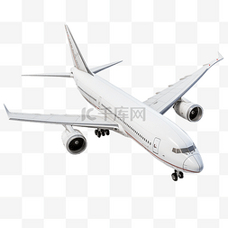 卡通客机飞机图片_飞机白色波音客机