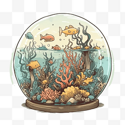 保护水生动物图片_海洋日生物生态球