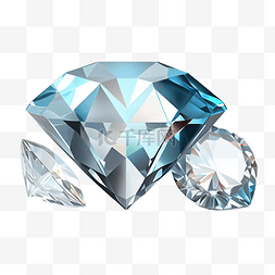 漂亮的蓝色背景图片_天然钻石时尚工艺背景