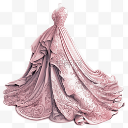 礼服粉色长裙