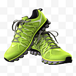 运动鞋球鞋绿色透明