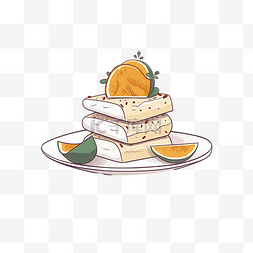 西式糕点卡通图片_食物美食卡通插画
