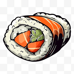 美食日配图片_食物寿司简单图案