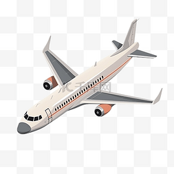 大型客机插画图片_飞机超大型客机
