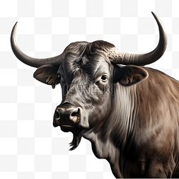 棕色的动物图片_公牛牛头牲畜动物立体3d模型