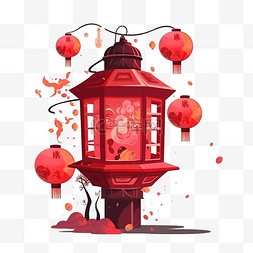 中国新年灯笼红色图片_春节美丽传统红灯笼