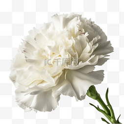 透明花束图片_康乃馨植物白色透明