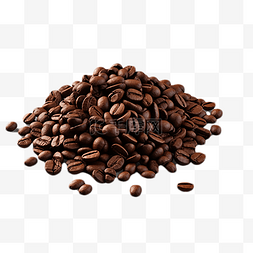 写实线条图片_咖啡豆材料真实
