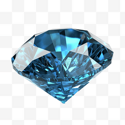 图钻石戒指图片_宝石珠宝蓝色透明