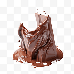 液体爱心图片_巧克力美食写实