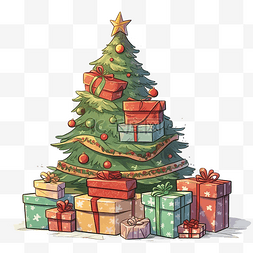 圣诞树摆件图片_圣诞节漂亮圣诞树