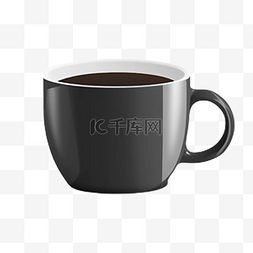 黑咖啡咖啡图片_咖啡饮品灰色