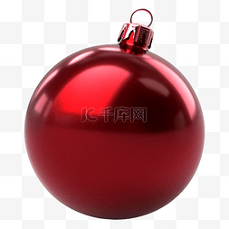 红色圆球圣诞节