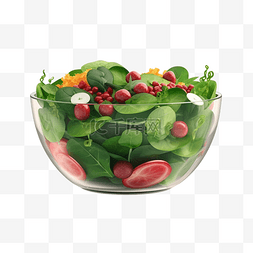 绿色健康饮食图片_沙拉蔬菜健康透明