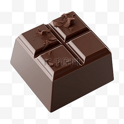 立体块图片_巧克力美食方块