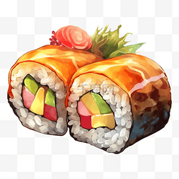米饭卡通图片图片_食物寿司插画图案