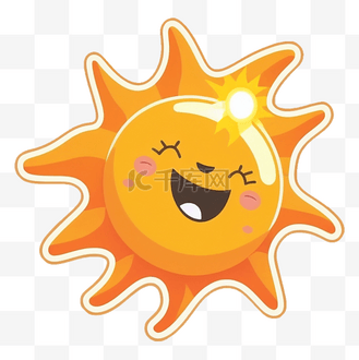 太阳开心图案