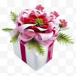 母亲节花束彩带礼盒