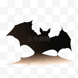 蝙蝠黑色剪影棕色影子