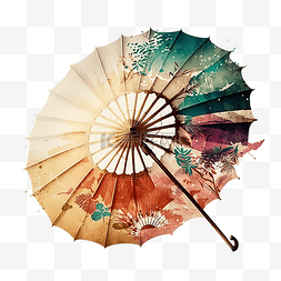 水墨中国画图片素材图片_油纸伞水墨