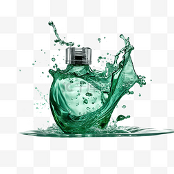 香水绿色水面